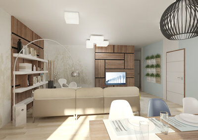 Návrh interiéru dvoupokojového bytu | AŤÁK DESIGN