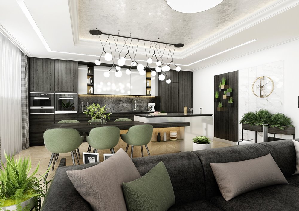 Kompletní návrh interiéru rodinného domu s mramorem | AŤÁK DESIGN