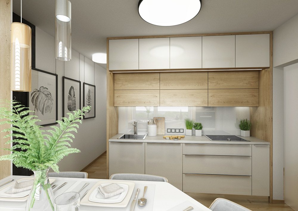 Rekonstrukce panelákové mini kuchyně | AŤÁK DESIGN